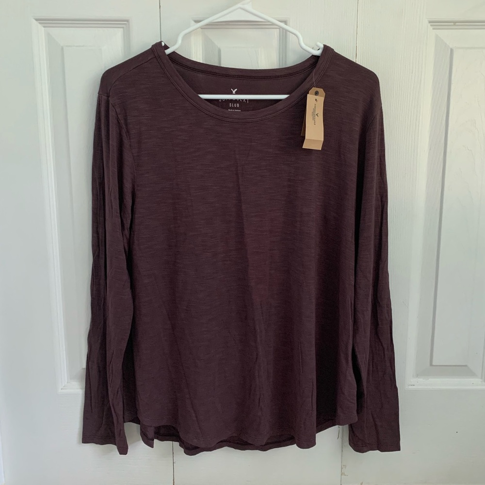 Purplish Brown American Eagle Shirt